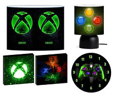 XBOX neon gaming CEILING SHADE, TOUCH LAMP, WALL ART, CLOCK or BUNDLE
