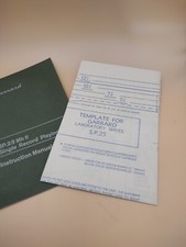 Garrard SP25 MKII Turntable Instruction Manual & Original Installation Template