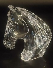 Stunning! Waterford Crystal Glass Sculpture of Horses Head