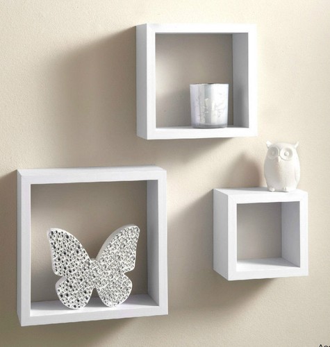 Modern set floating cube - modern,