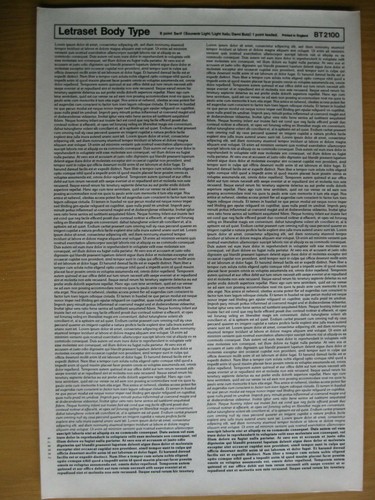 Letraset body type 8 - type,