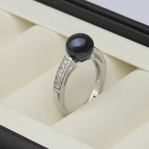 Genuine natural pearl rings - natural,