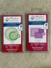 2 Packs Spellbinders Nestabilities Crafting Metal Scallop Shaped Dies, New