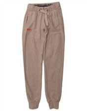 SUPERDRY Womens Slim Fit Tracksuit Trousers Joggers UK 8 Small  Grey BD09