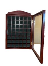 Dark Wood Thimble Display Case