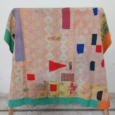 Handmade Vintage Kantha Quilt