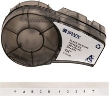 Brady Vinyl Label Tape for Label Printer M211 & M210 - Black on White
