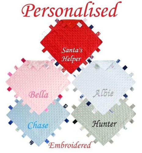 Personalised baby taggie - personalised, taggy