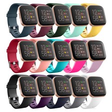 For Fitbit Versa / Versa 2 /Lite Strap Classic Buckle Soft Silicone Watch Band