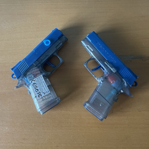 Toy cap gun pistols blue - toy, &