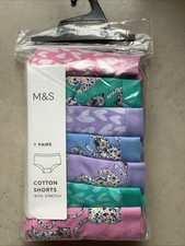 Marks and Spencer Girls' Cotton Knickers 7 Pack Age 11-12