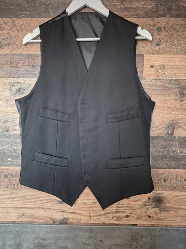 Mens black gilet size formal - mens,