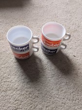 Cadbury’s Double Decker Mug Set X 4 White Arcopal