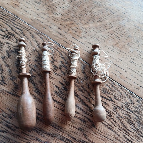 Turned wooden lace making - turned,