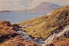 1960s postcard mountain stream - postcard,