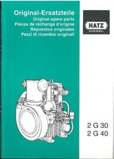 HATZ DIESEL ENGINE 2G30 2G40 PARTS MANUAL - 2 G 30 40