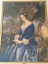 Original Baxter Method Fine Art Print , Night Before Marriage, 1854