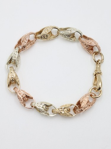 9ct tri tone solid - 9ct, tri-tone