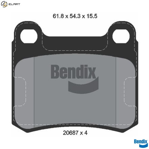 Brake pad set disc - pad,