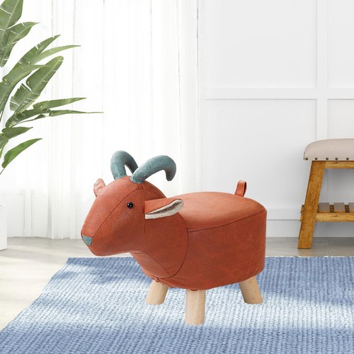 Footrest ottoman wood animal - wood,