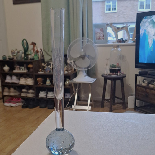 Single bud vase long - ,, clear