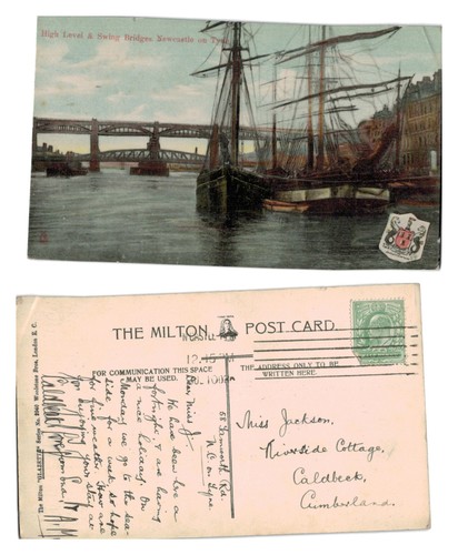 Vintage postcard high - vintage,