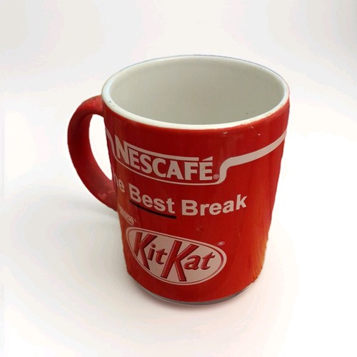 Vintage red nescafe kitkat mug - vintage,