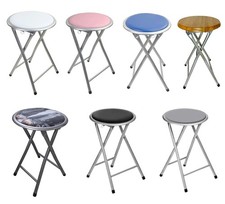Folding Round Stool Metal