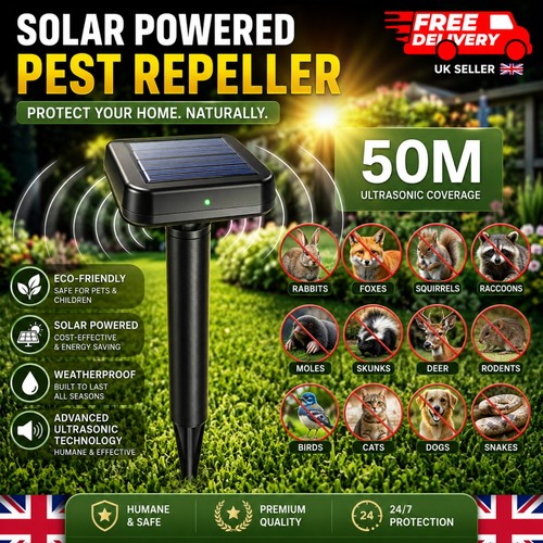 Ultrasonic garden deterrent - ultrasonic,