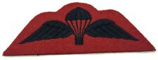 British Military Issue Red Black Parachute Regiment Wings TRF Uniform Patch