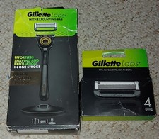 Gillette Labs with Exfoliating Bar Razor Black/Gold Limited Edition  5 EXTRA