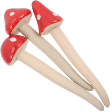  3 Pcs Terracotta Toadstools