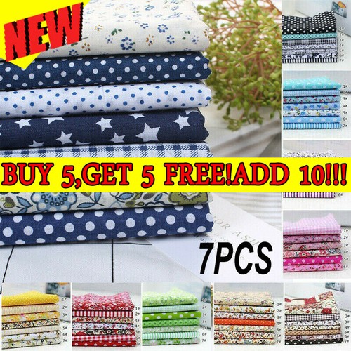 7pcs 100 cotton fabric - 7pcs,
