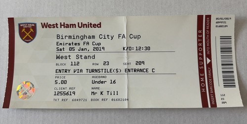 West ham united birmingham - ham,