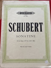 Schubert, Sonatine D-due Op 137 Nr.1 For Violin And Piano. All Parts Included