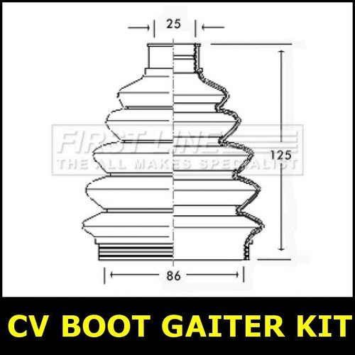 Boot gaiter kit - boot, front