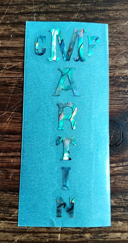 Martin decal headstock abalone - martin,