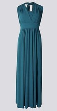 Preloved M&S Marks&Spencer Wedding Bridesmaid Multiway Maxi Dress Size 8 Teal 