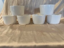 White bone china pots / dishes