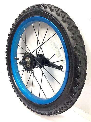 Bicycle rear blue wheel - blue,