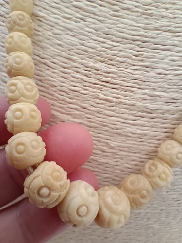 Vintage bovine bone - vintage, carved