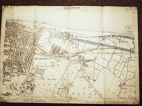 Kent old map plan - old, history