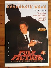 PULP FICTION,JOHN TRAVOLTA 'THE HITMAN' RARE AUTHENTIC 1994 POSTER