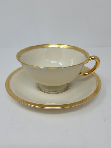 Lenox tuxedo tea cup saucer - cup, &