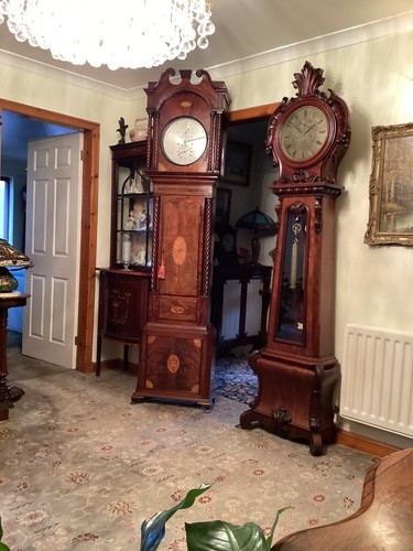 19th inlaid mahogany - inlaid,