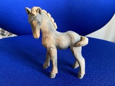 Antique wooden horse figure - antique,