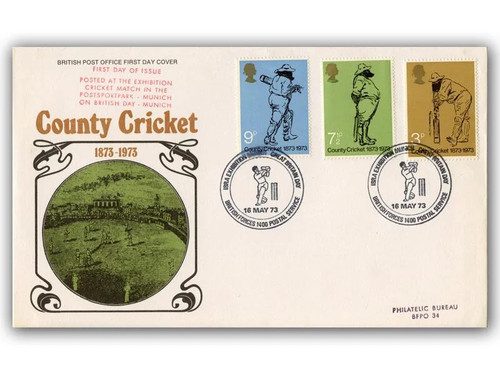 1973 cricket fdc - cricket,
