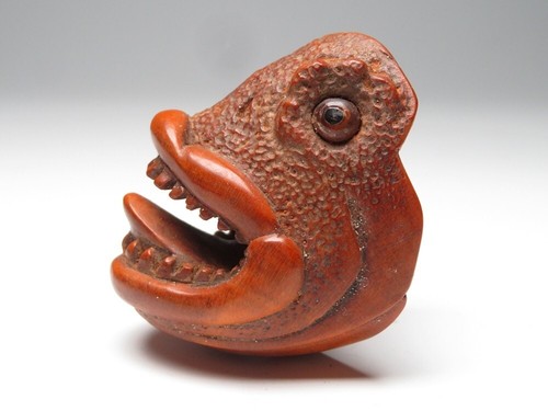 Japan antique netsuke wood - netsuke,