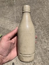 Dewsbury Old Antique Impressed Saltglaze Porter Bottle Ginger Beer