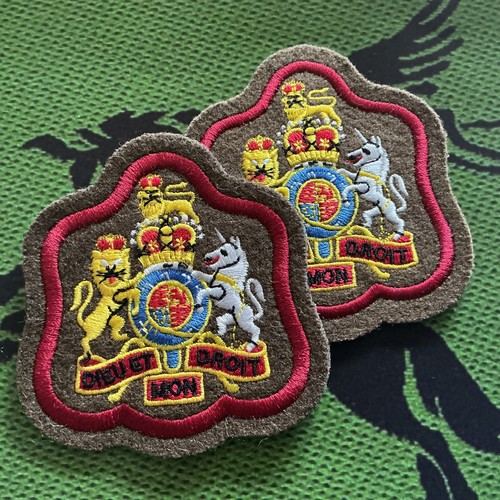 Cloth rank badge royal arms - cloth,